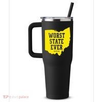 Worst State Ever Ohio 40oz Vacuum Insulated Stainless Steel Travel Tumbler thumb 2