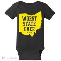 Worst State Ever Ohio Baby Bodysuit thumb 0