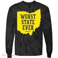Worst State Ever Ohio Tie-Dye Long Sleeve Shirt thumb 0