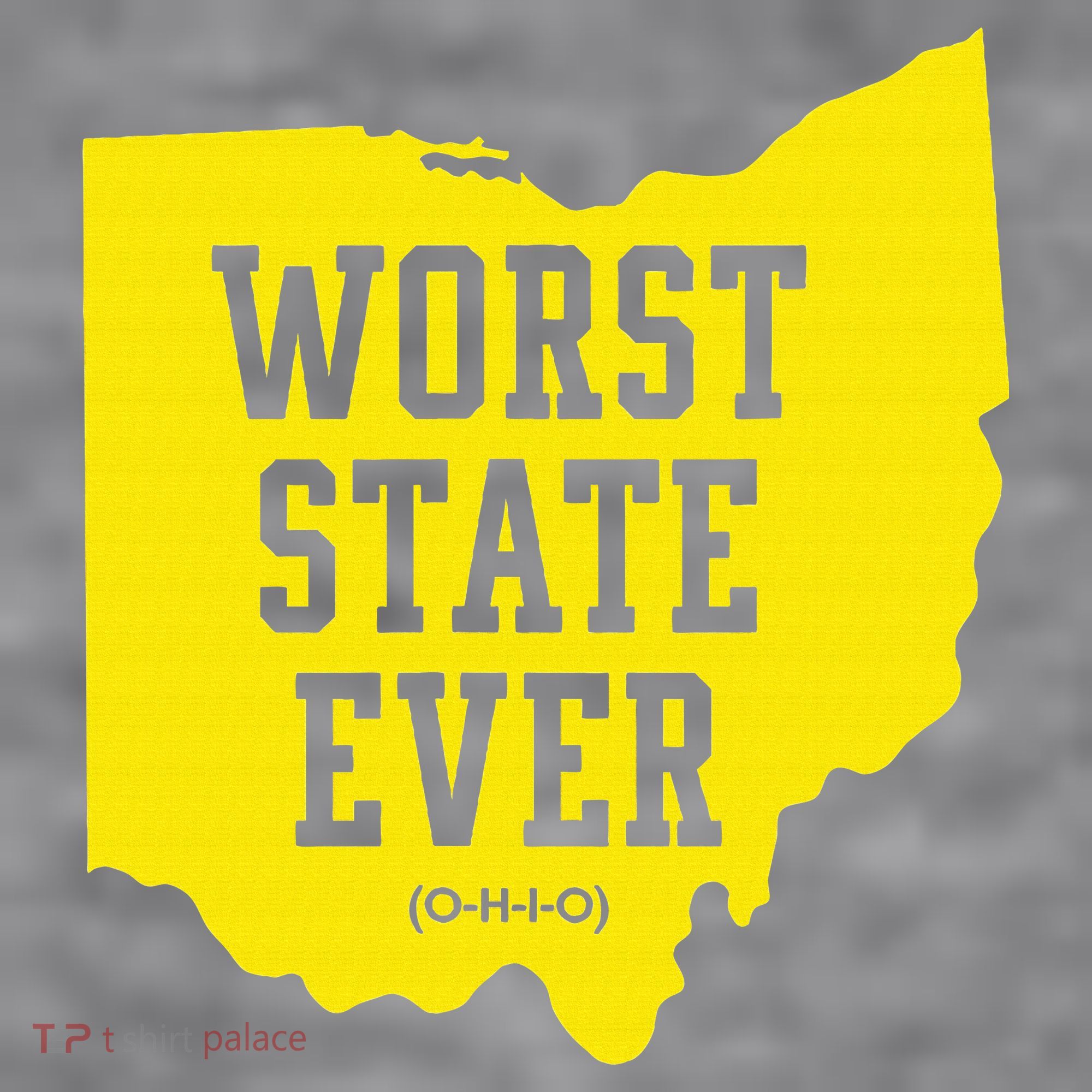 Worst State Ever Ohio Women's Racerback Cropped Tank