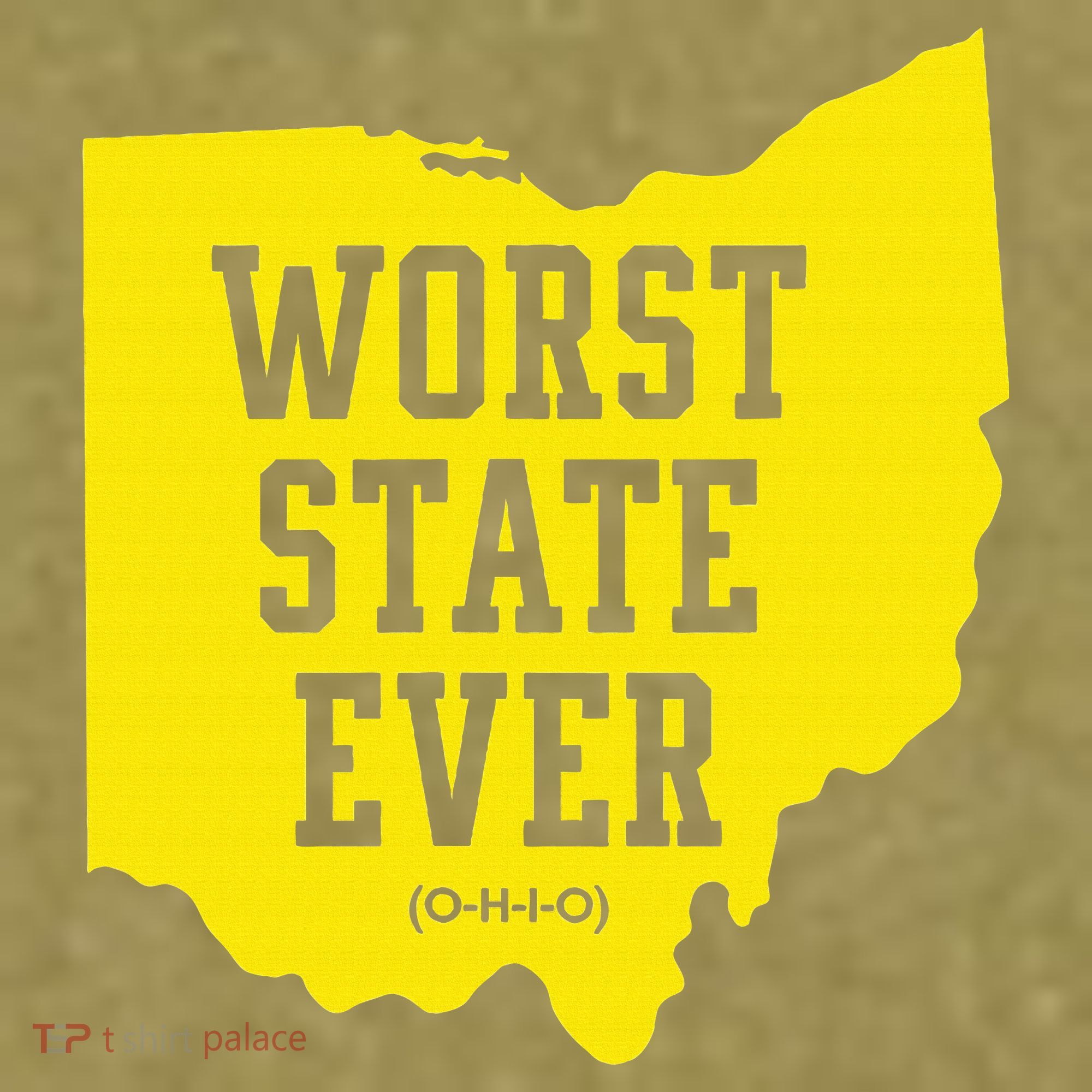 Worst State Ever Ohio Garment-Dyed Women's Muscle Tee
