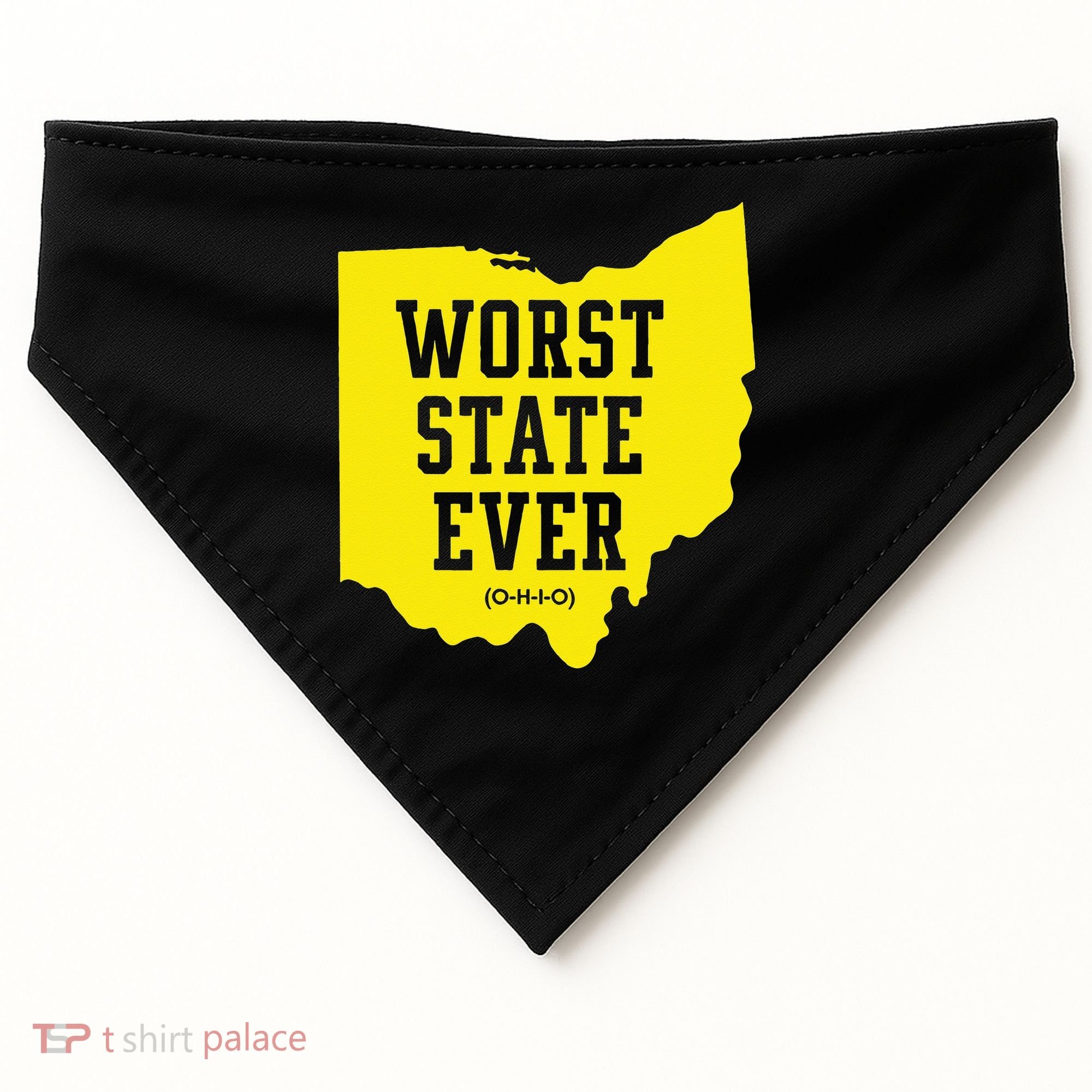 Worst State Ever Ohio USA-Made Doggie Bandana