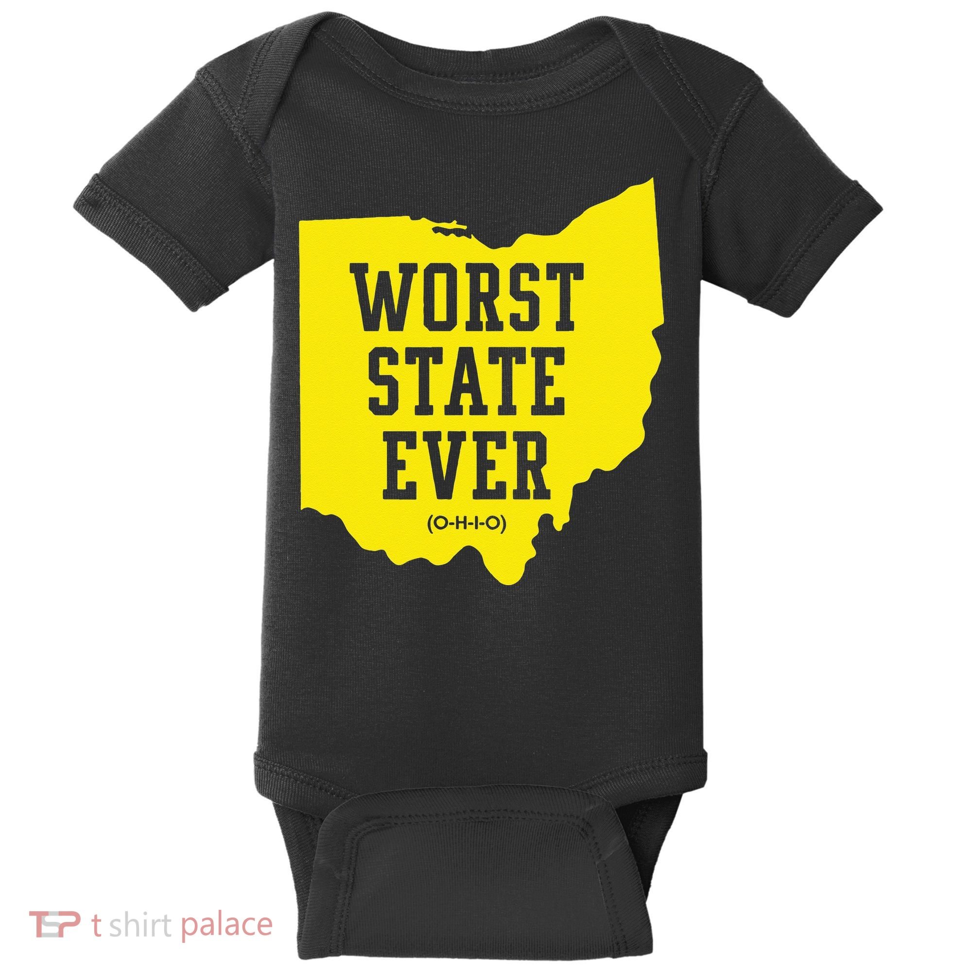 Worst State Ever Ohio Baby Bodysuit