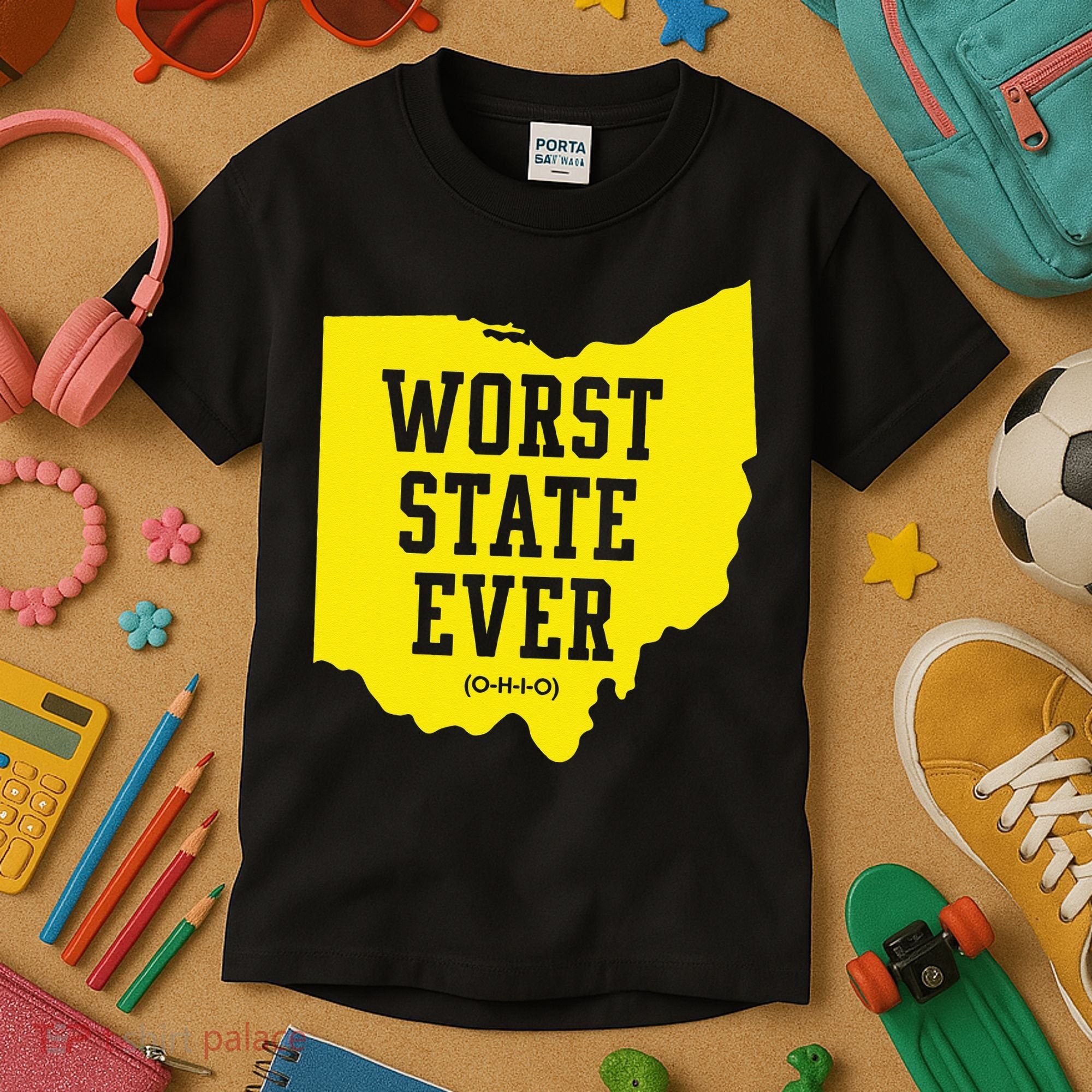 Worst State Ever Ohio Kids T-Shirt