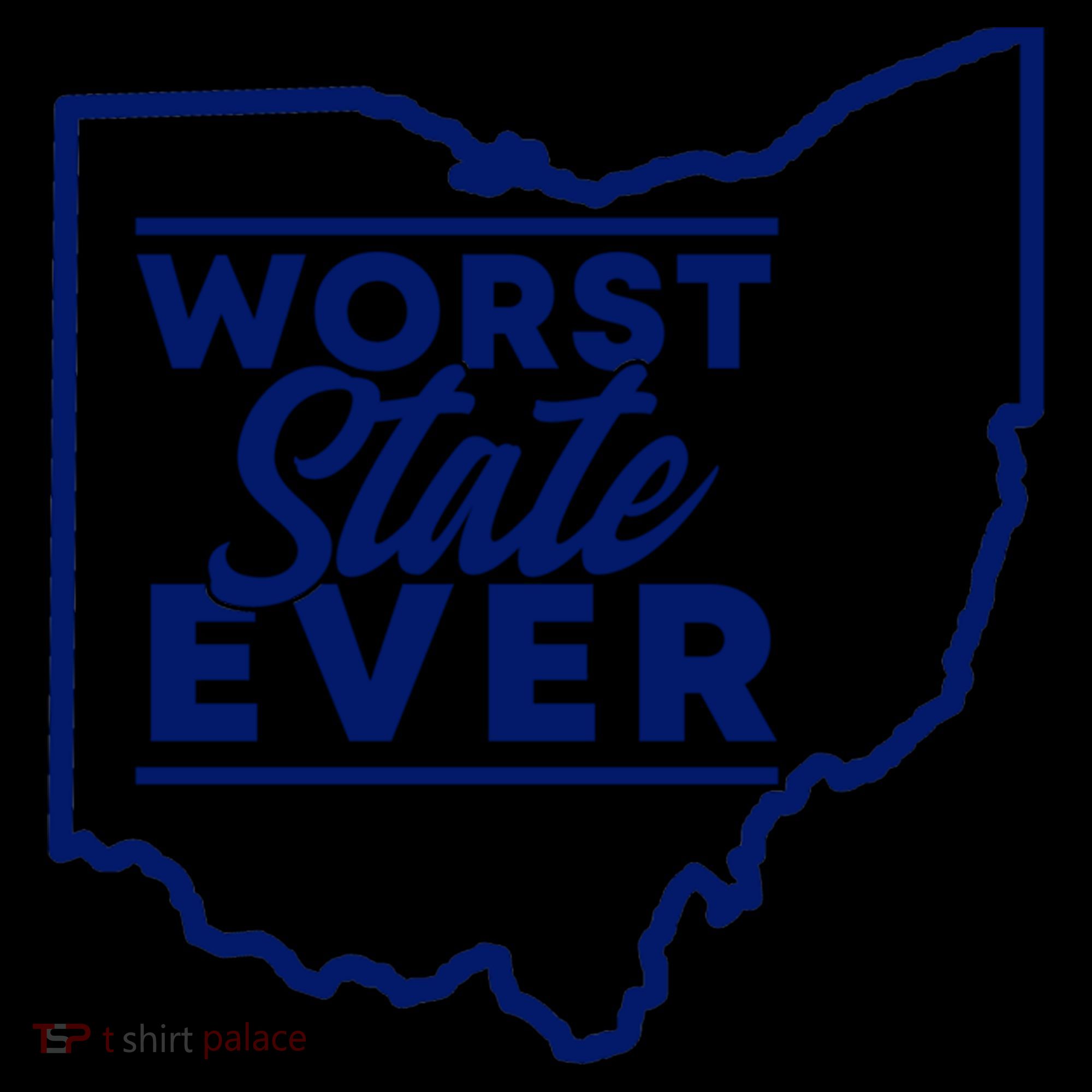 Worst State Ever Ohio Funny Gift Doggie Tank