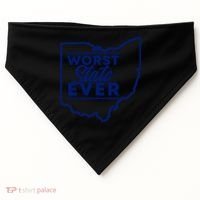 Worst State Ever Ohio Funny Gift USA-Made Doggie Bandana thumb 0
