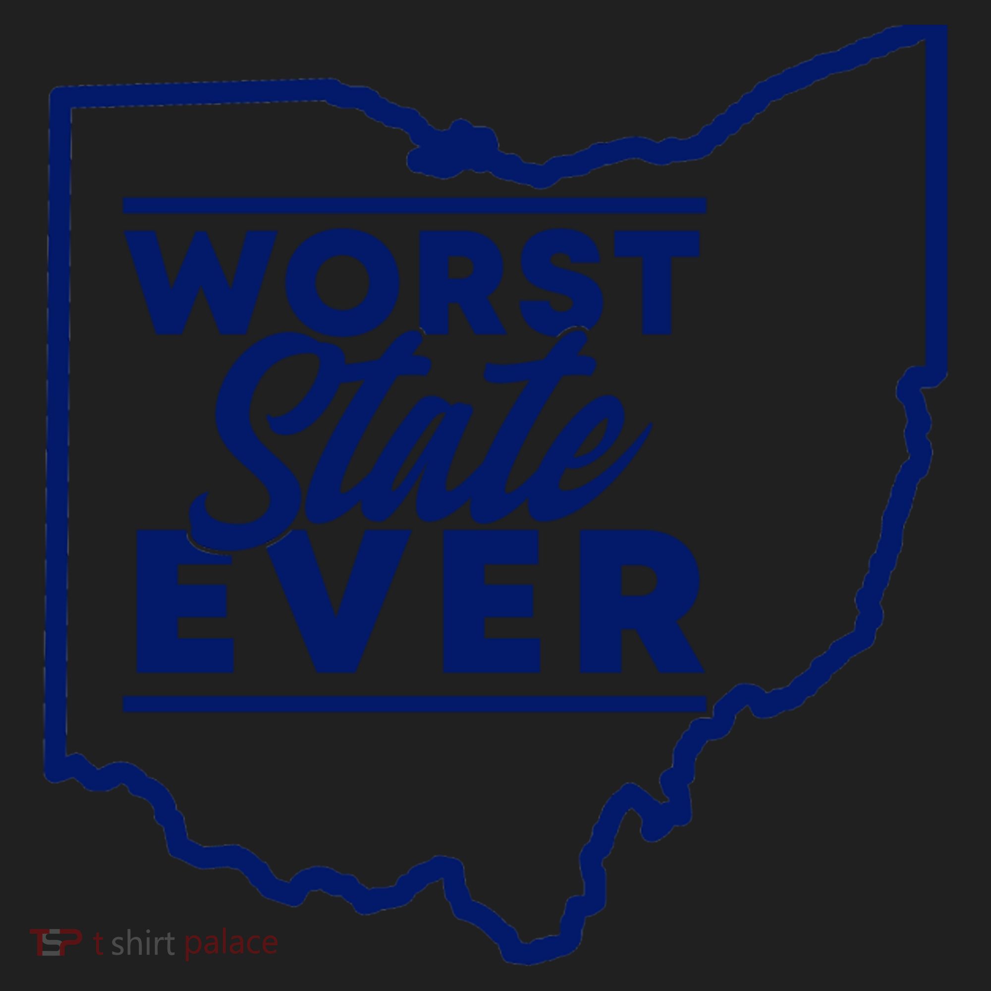 Worst State Ever Ohio Funny Gift Golf Towel