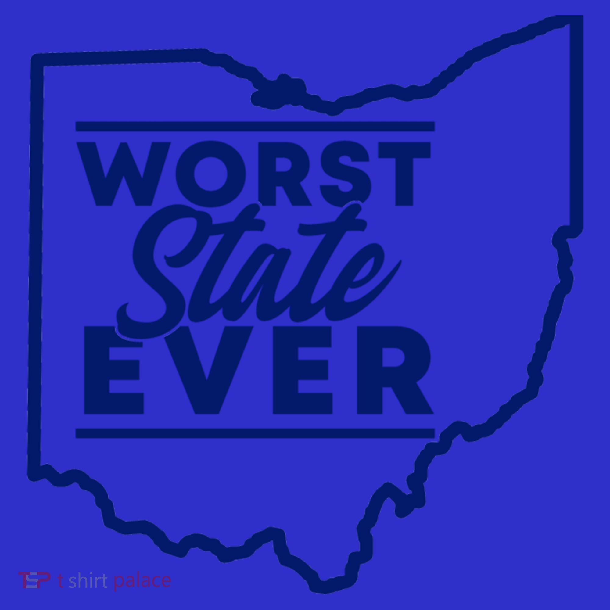 Worst State Ever Ohio Funny Gift V-Neck T-Shirt