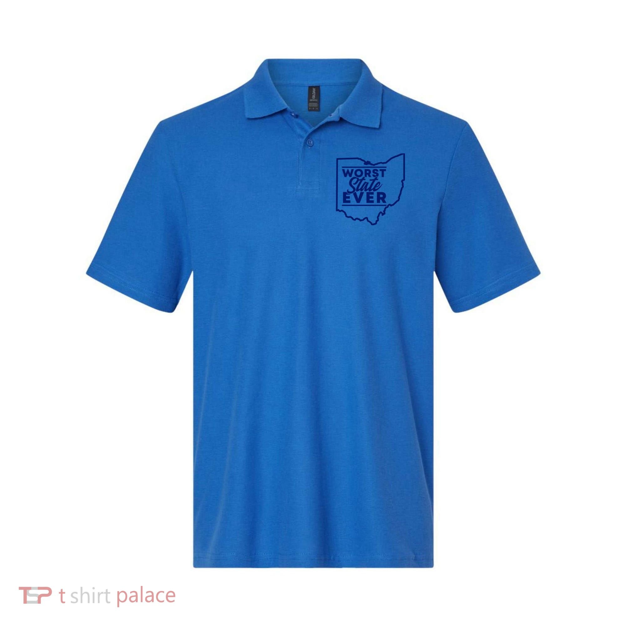 Worst State Ever Ohio Funny Gift Polo