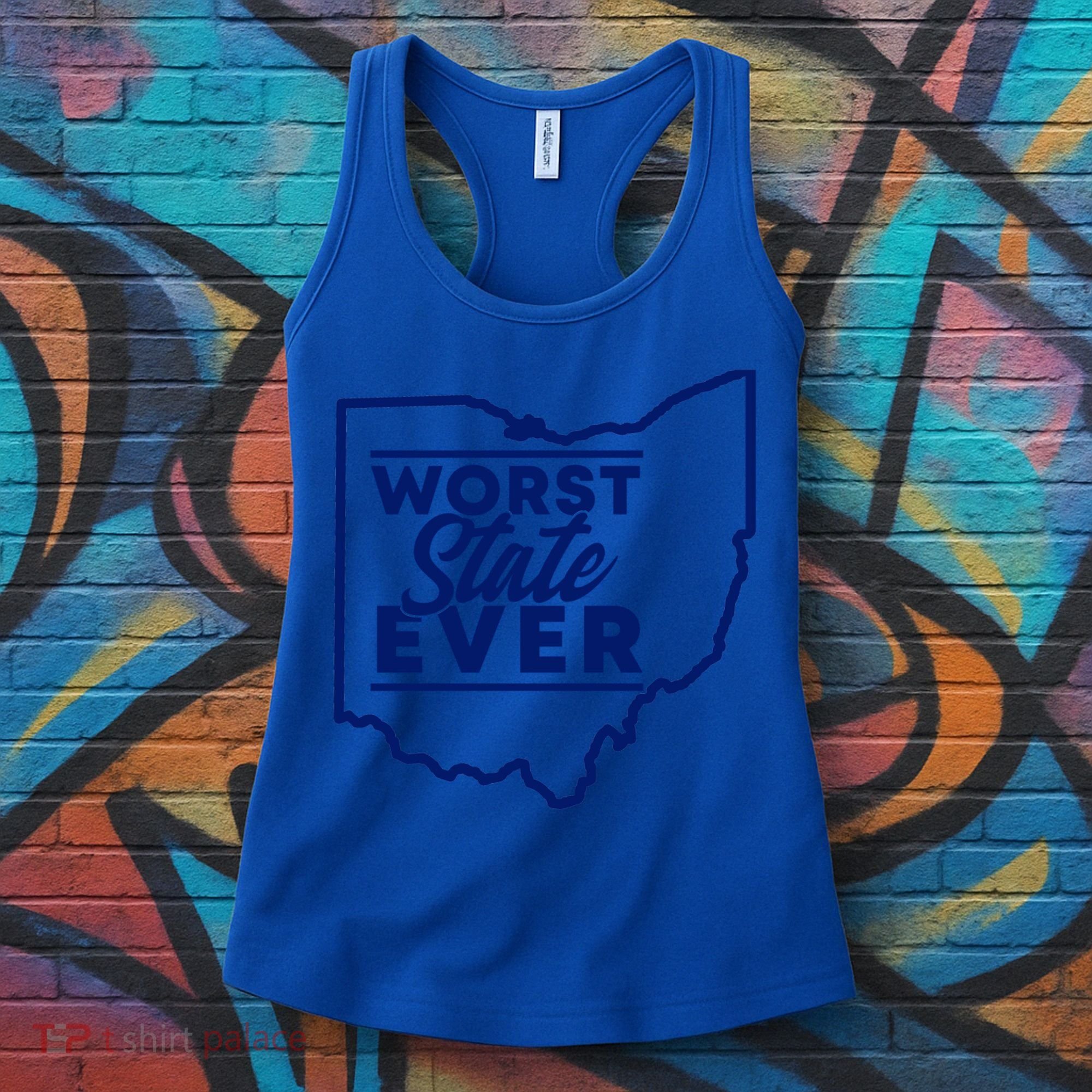 Worst State Ever Ohio Funny Gift Women's Tank Top