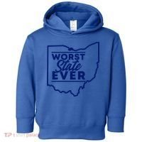 Worst State Ever Ohio Funny Gift Toddler Hoodie thumb 0