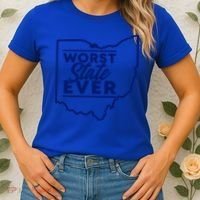 Worst State Ever Ohio Funny Gift Women's T-Shirt thumb 2
