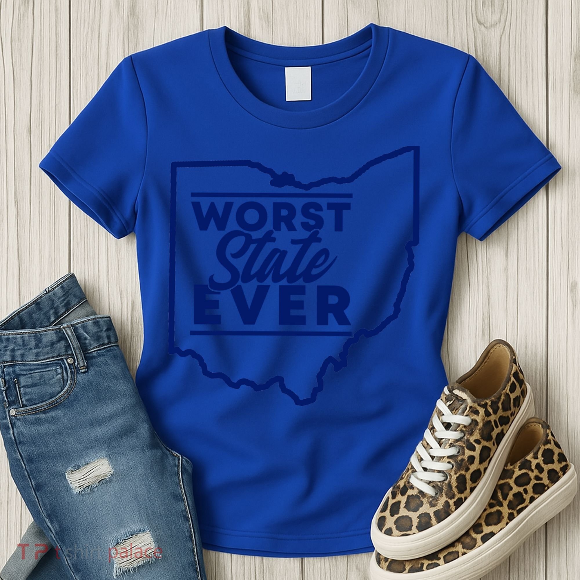 Worst State Ever Ohio Funny Gift Women's T-Shirt