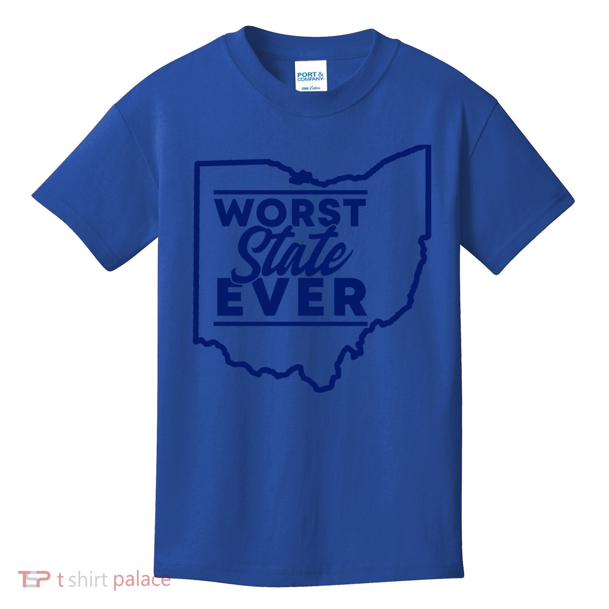 Worst State Ever Ohio Funny Gift Kids T-Shirt