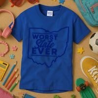 Worst State Ever Ohio Funny Gift Kids T-Shirt thumb 3