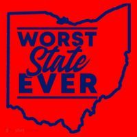 Worst State Ever Ohio Funny Gift Santa Hat thumb 1
