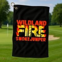 Wildland Smokejumper Fire Rescue Departt Firefighters Meaningful Gift Golf Towel thumb 1