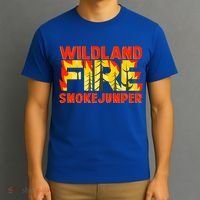 Wildland Smokejumper Fire Rescue Departt Firefighters Meaningful Gift T-Shirt thumb 3
