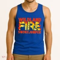 Wildland Smokejumper Fire Rescue Departt Firefighters Meaningful Gift Tank Top thumb 3