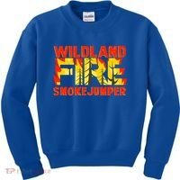 Wildland Smokejumper Fire Rescue Departt Firefighters Meaningful Gift Kids Sweatshirt thumb 0