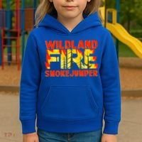 Wildland Smokejumper Fire Rescue Departt Firefighters Meaningful Gift Kids Hoodie thumb 3