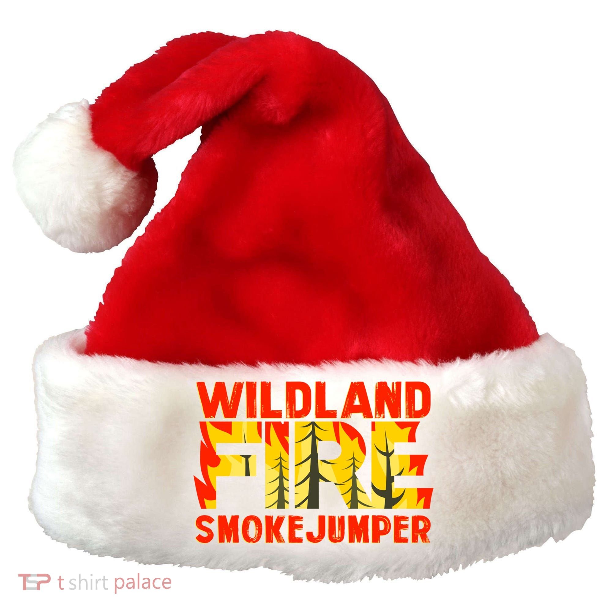 Wildland Smokejumper Fire Rescue Departt Firefighters Meaningful Gift Santa Hat