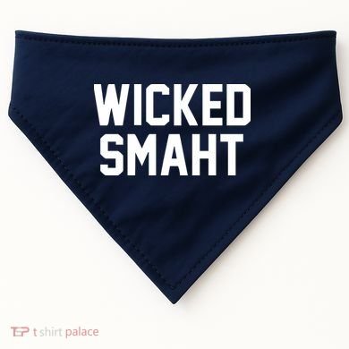Wicked Smaht Funny USA-Made Doggie Bandana