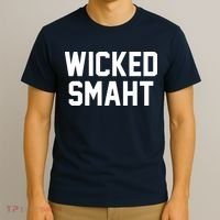 Wicked Smaht Funny T-Shirt thumb 3