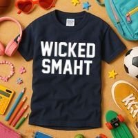 Wicked Smaht Funny Kids T-Shirt thumb 3