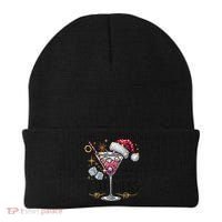 Women Santas Favorite Hot Mess Funny Margarita Gift Beanie thumb 0
