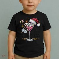 Women Santas Favorite Hot Mess Funny Margarita Gift Toddler T-Shirt thumb 2