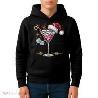 Women Santas Favorite Hot Mess Funny Margarita Gift Kids Hoodie thumb 4