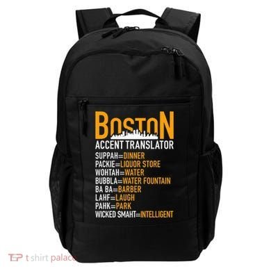 Wicke Smaht Funny Boston Accent Translator Backpack