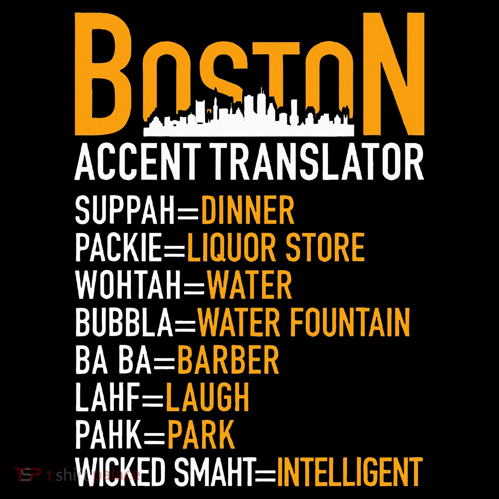Wicke Smaht Funny Boston Accent Translator Coaster