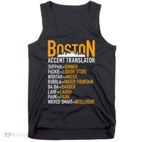 Wicke Smaht Funny Boston Accent Translator Tank Top thumb 0