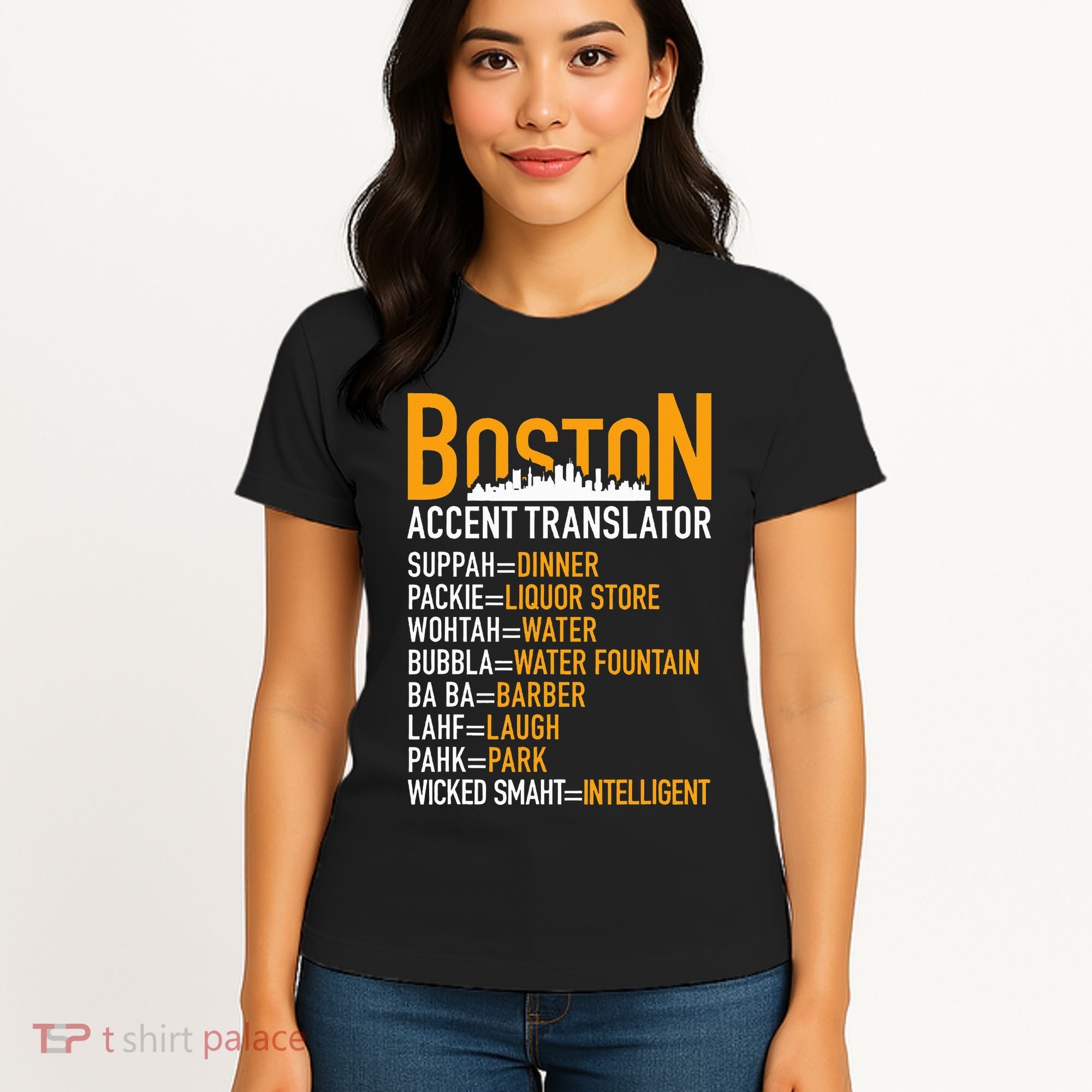 Wicke Smaht Funny Boston Accent Translator Women's T-Shirt