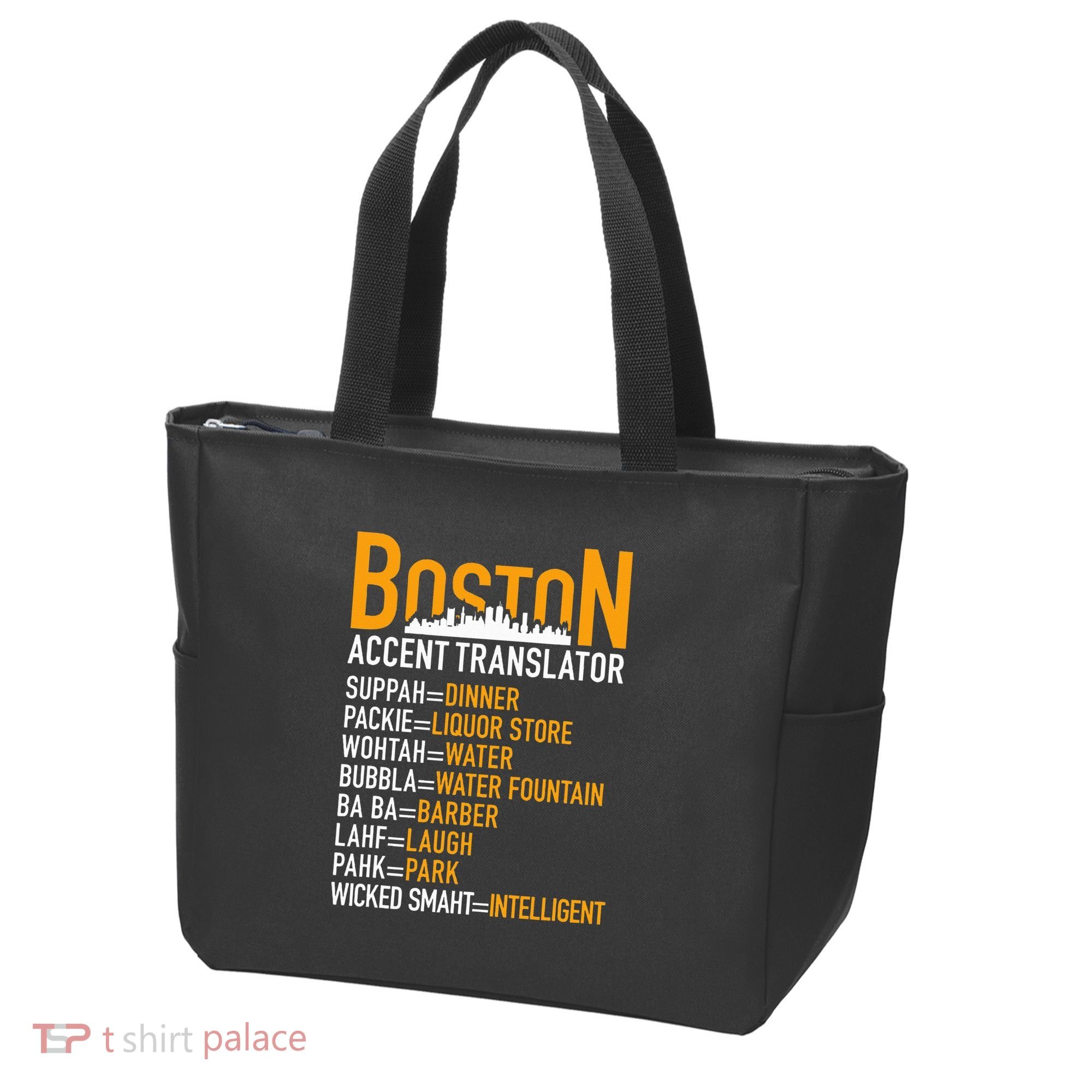 Wicke Smaht Funny Boston Accent Translator Tote Bag