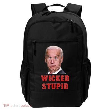 Wicked Stupid Funny Joe Biden Boston Backpack