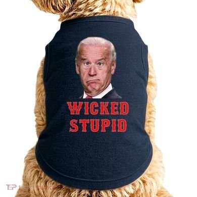 Wicked Stupid Funny Joe Biden Boston Doggie Tank