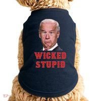 Wicked Stupid Funny Joe Biden Boston Doggie Tank thumb 0