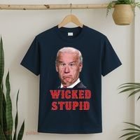 Wicked Stupid Funny Joe Biden Boston T-Shirt thumb 2