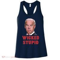 Wicked Stupid Funny Joe Biden Boston Women's Tank Top thumb 0