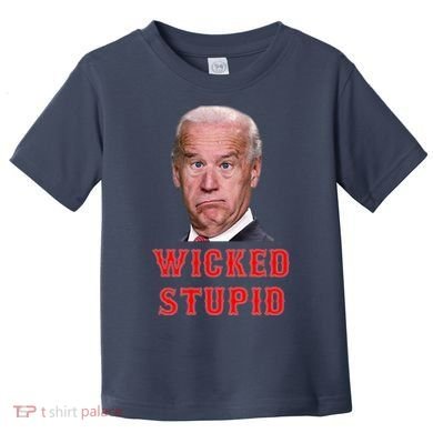 Wicked Stupid Funny Joe Biden Boston Toddler T-Shirt