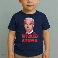 Wicked Stupid Funny Joe Biden Boston Toddler T-Shirt thumb 2