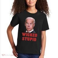 Wicked Stupid Funny Joe Biden Boston Kids T-Shirt thumb 2
