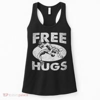 Wrestling Shirts  Funny Free Hugs Wrestling  Coach Women's Tank Top thumb 0