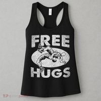 Wrestling Shirts  Funny Free Hugs Wrestling  Coach Women's Tank Top thumb 3