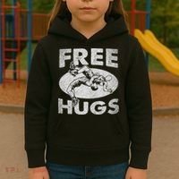 Wrestling Shirts  Funny Free Hugs Wrestling  Coach Kids Hoodie thumb 3