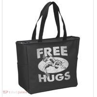 Wrestling Shirts  Funny Free Hugs Wrestling  Coach Tote Bag thumb 2