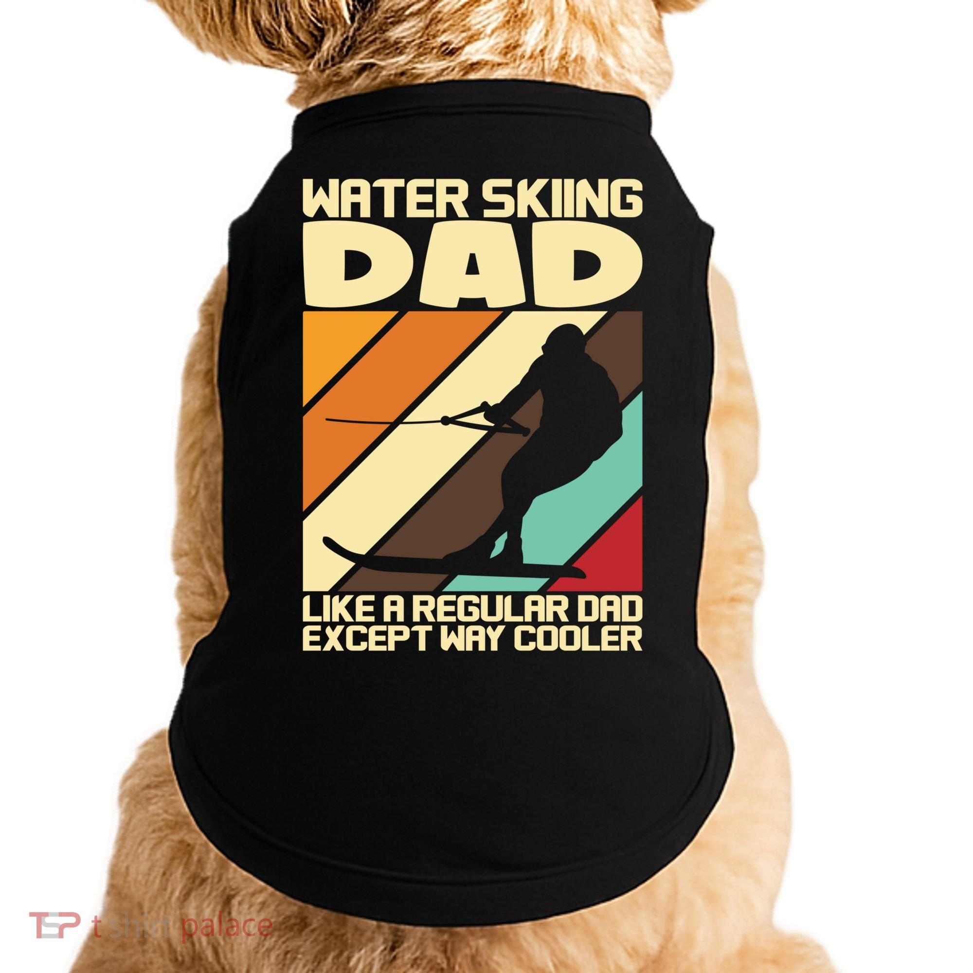 Water Ski Fans Water Skiing Dad Gift Doggie Tank